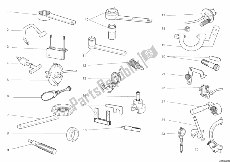 All parts for the Workshop Service Tools, Engine of the Ducati Monster 1100 USA 2010
